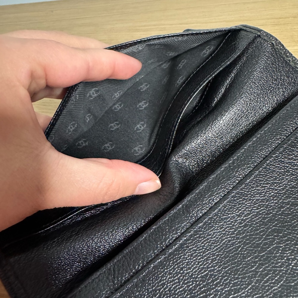 CHANEL Classic Black Leather Wallet - Picture 11 of 16